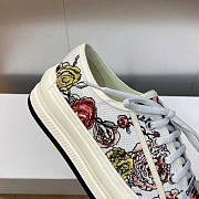 Dior Walk'N'Dior Platform Sneakers White Multicolor Florilegio - 4