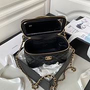 Chanel Clutch With Strap Black Lambskin Gold 9.5x17x8cm - 5