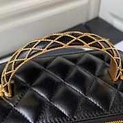 Chanel Clutch With Strap Black Lambskin Gold 9.5x17x8cm - 3