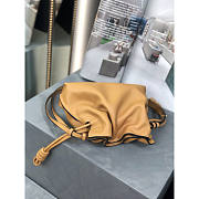 Loewe Mini Flamenco Clutch Bag Tan 23.9x18x9cm - 6