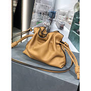 Loewe Mini Flamenco Clutch Bag Tan 23.9x18x9cm - 4