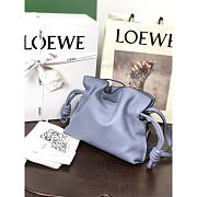 Loewe Mini Flamenco Clutch Bag Blue 23.9x18x9cm - 2