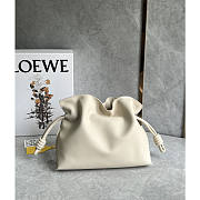 Loewe Flamenco Clutch Bag White 30x24.5x10.5cm - 3