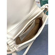 Loewe Paseo Satchel Bag White 25x17x8cm - 6