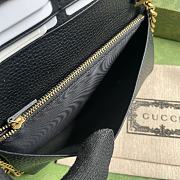 Gucci Chain Wallet Interlocking G Python Bow Black 19x10x4cm - 3