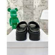 Celine Block Slide In Mesh Textile With Celine Jacquard Black - 4