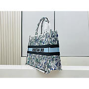 Dior Large Book Tote Bag Multicolor Flowers 42x35x18.5cm - 6