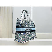 Dior Large Book Tote Bag Multicolor Flowers 42x35x18.5cm - 4