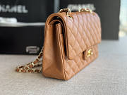 Chanel Flap Bag Caviar Gold Caramel 25cm - 6