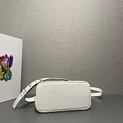 Prada Double Leather Mini Bag White 25x18.5x12.5cm - 4