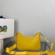 Prada Re-Edition 2005 Saffiano Leather Bag Yellow 22x18x6cm - 5