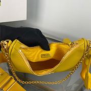 Prada Re-Edition 2005 Saffiano Leather Bag Yellow 22x18x6cm - 4