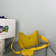 Prada Re-Edition 2005 Saffiano Leather Bag Yellow 22x18x6cm - 3