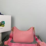 Prada Re-Edition 2005 Saffiano Leather Bag Petal Pink 22x18x6cm - 3