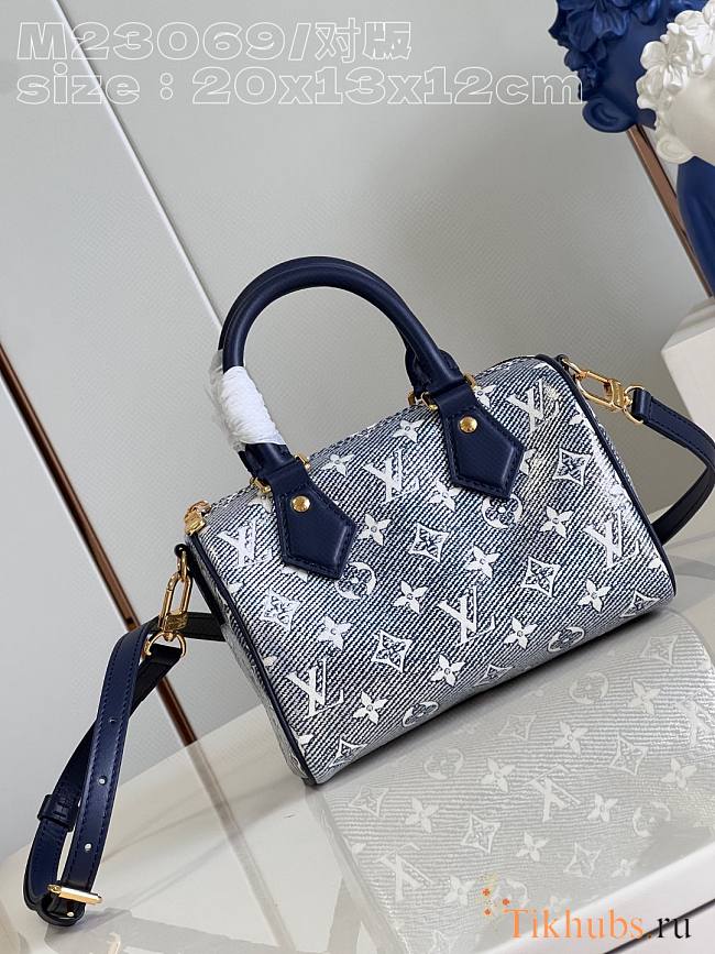 Louis Vuitton LV Speedy Bandoulière 20 Blue 20.5 x 13.5 x 12 cm - 1