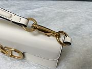 Valentino Loco Calfskin Shoulder Bag White 27x13x6cm - 6