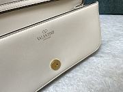 Valentino Loco Calfskin Shoulder Bag White 27x13x6cm - 5