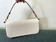 Valentino Loco Calfskin Shoulder Bag White 27x13x6cm - 3