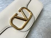 Valentino Loco Calfskin Shoulder Bag White 27x13x6cm - 2