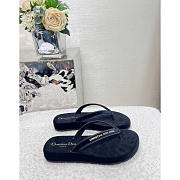 Dior Diorsea Flip Flops Velvet Black - 2