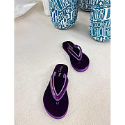 Dior Diorsea Flip Flops Velvet Purple - 2