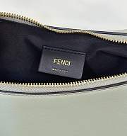 Fendi Fendigraphy Small Green Leather Bag 29x24.5x10cm - 6