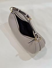 Fendi Fendigraphy Small Grey Leather Bag 29x24.5x10cm - 2