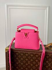 Louis Vuitton LV Mini Capucines Neon Pink M20848 21x14x8cm - 1