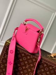 Louis Vuitton LV Mini Capucines Neon Pink M20848 21x14x8cm - 4