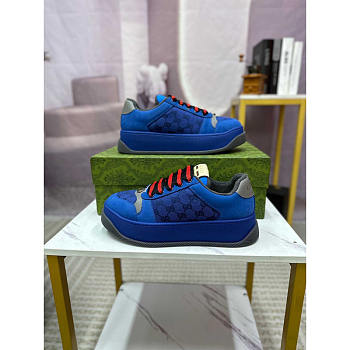 Gucci Screener Men's GG Platform Sneakers Blue