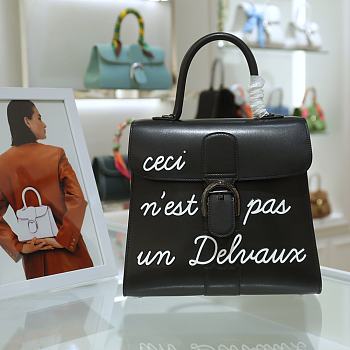 Delvaux L'Humour MM Black White 28x15x26cm