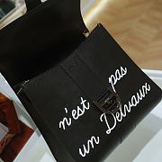 Delvaux L'Humour MM Black White 28x15x26cm - 2