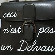 Delvaux L'Humour MM Black White 28x15x26cm - 5