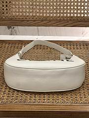 Celine Ava Bag In Smooth Calfskin White 23x14x7cm - 5