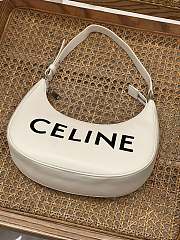 Celine Ava Bag In Smooth Calfskin White 23x14x7cm - 3