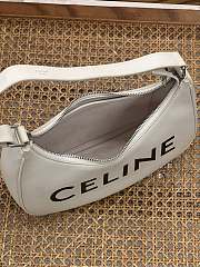 Celine Ava Bag In Smooth Calfskin White 23x14x7cm - 2