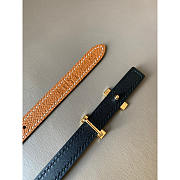 Hermes Slim Reversible Belt Black Brown - 2