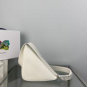 Prada Saffiano Leather Belt Bag White 25x14x9cm - 3