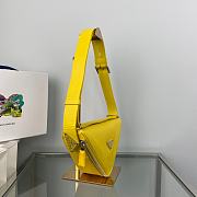 Prada Saffiano Leather Belt Bag Yellow 25x14x9cm - 5