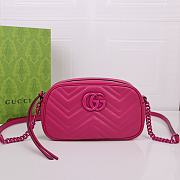 Gucci Small Marmont Pink Neon 24x12x7cm - 1