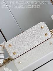 Louis Vuitton Capucines Mini Quartz White 21 x 14 x 8 cm - 6