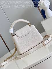 Louis Vuitton Capucines Mini Quartz White 21 x 14 x 8 cm - 4