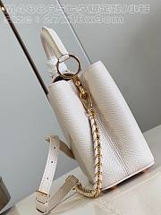 Louis Vuitton Capucines BB Quartz White 27x18x9cm - 6