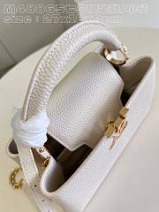 Louis Vuitton Capucines BB Quartz White 27x18x9cm - 4