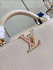 Louis Vuitton Capucines BB Quartz White 27x18x9cm - 5