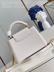 Louis Vuitton Capucines BB Quartz White 27x18x9cm - 2