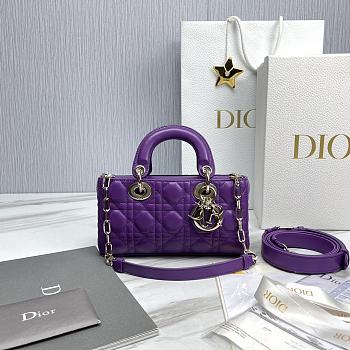 Dior Lady D-Joy Micro Bag Purple Cannage 16 x 9 x 5 cm