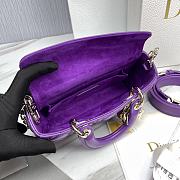 Dior Lady D-Joy Micro Bag Purple Cannage 16 x 9 x 5 cm - 6