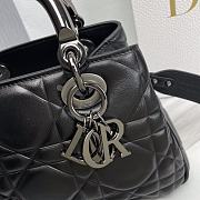 Lady Dior 95.22 Small Bag Full Black 25x10x16cm - 6