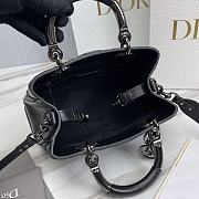 Lady Dior 95.22 Small Bag Full Black 25x10x16cm - 5